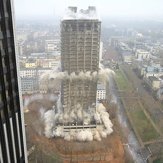 Sprengung AfE Tower in Frankfurt - Bild 5