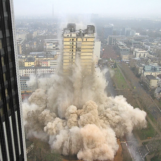 Sprengung AfE Tower in Frankfurt - Bild 11