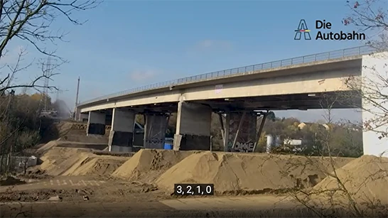 Sprengung Salzbachtalbrücke in Wiesbaden - Video