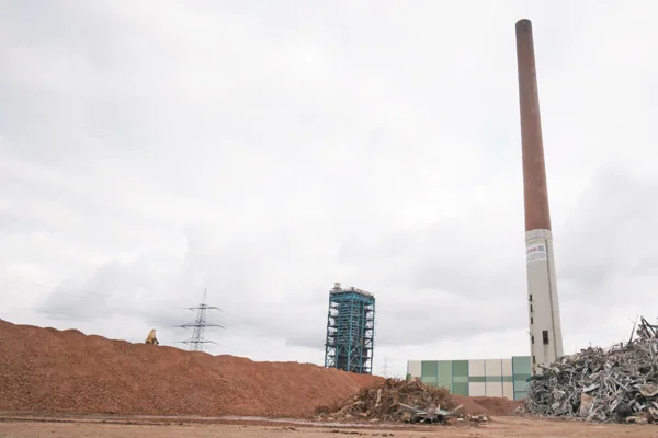 Sprengung Schornstein Stockstadt am Main