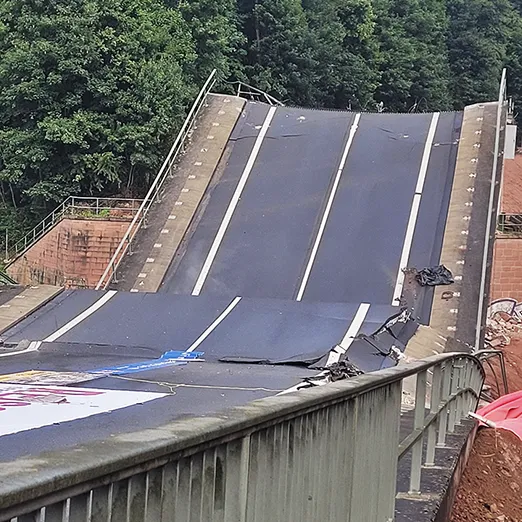 Sprengung Talbrücke Bad König/Zell - Bild 3