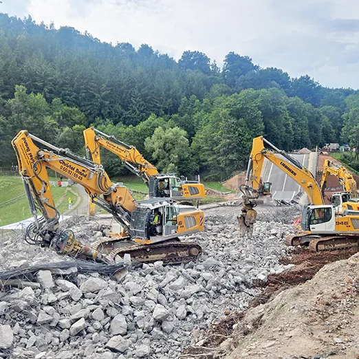 Sprengung Talbrücke Bad König/Zell - Bild 6