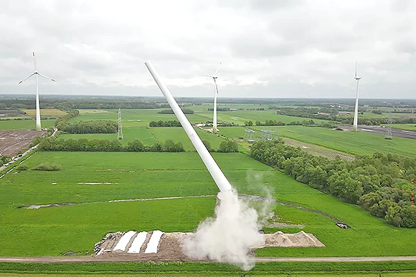 Sprengung Windpark Borsum-Ahlerstedt in Rhede